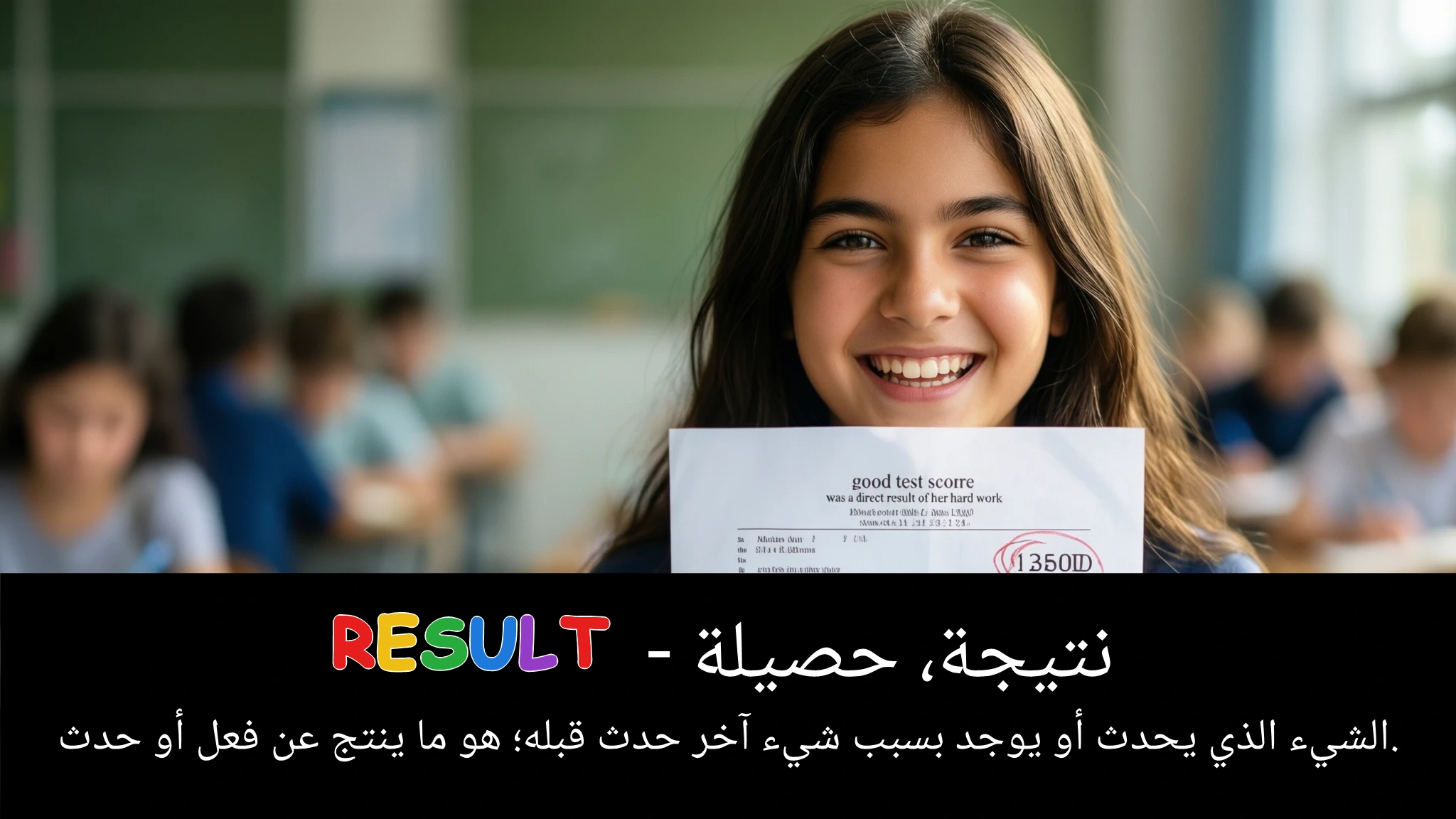 Arabic Illustration for result